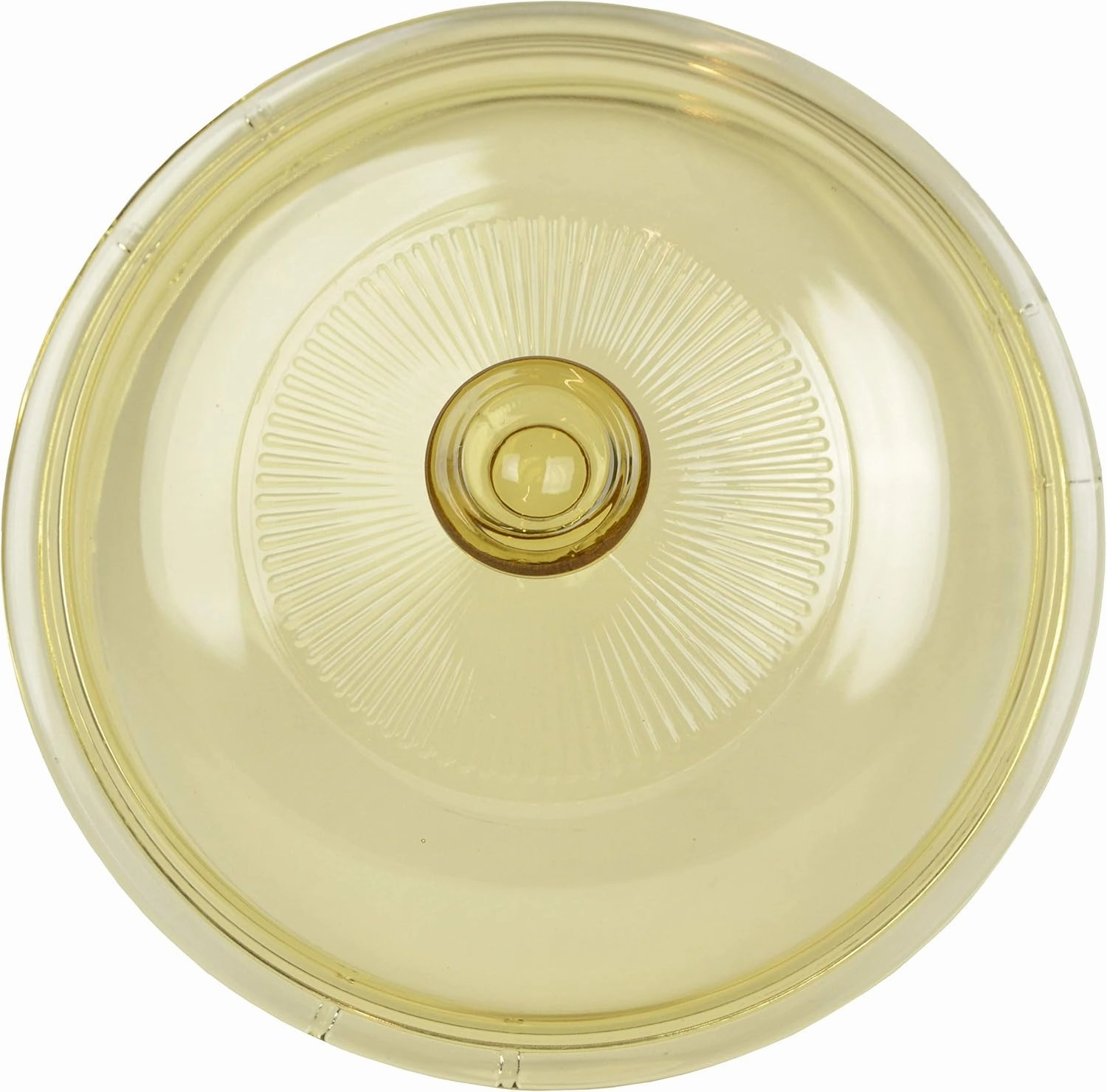 Visions 1.5 Quart Amber Glass Lid Cover