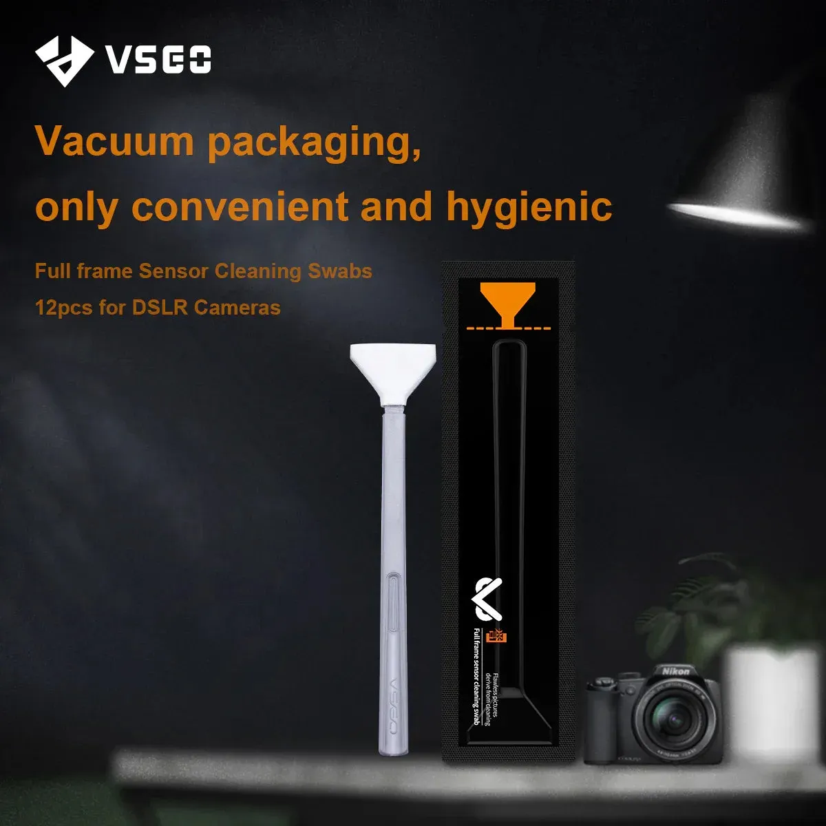 VSGO Full-Frame Sensor Cleaning Swabs - 24mmx24pcs