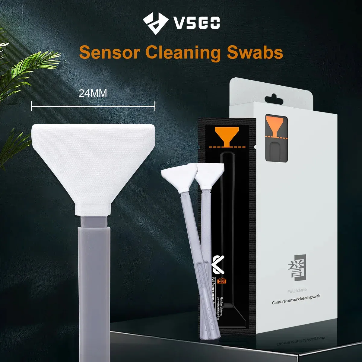 VSGO Full-Frame Sensor Cleaning Swabs - 24mmx24pcs