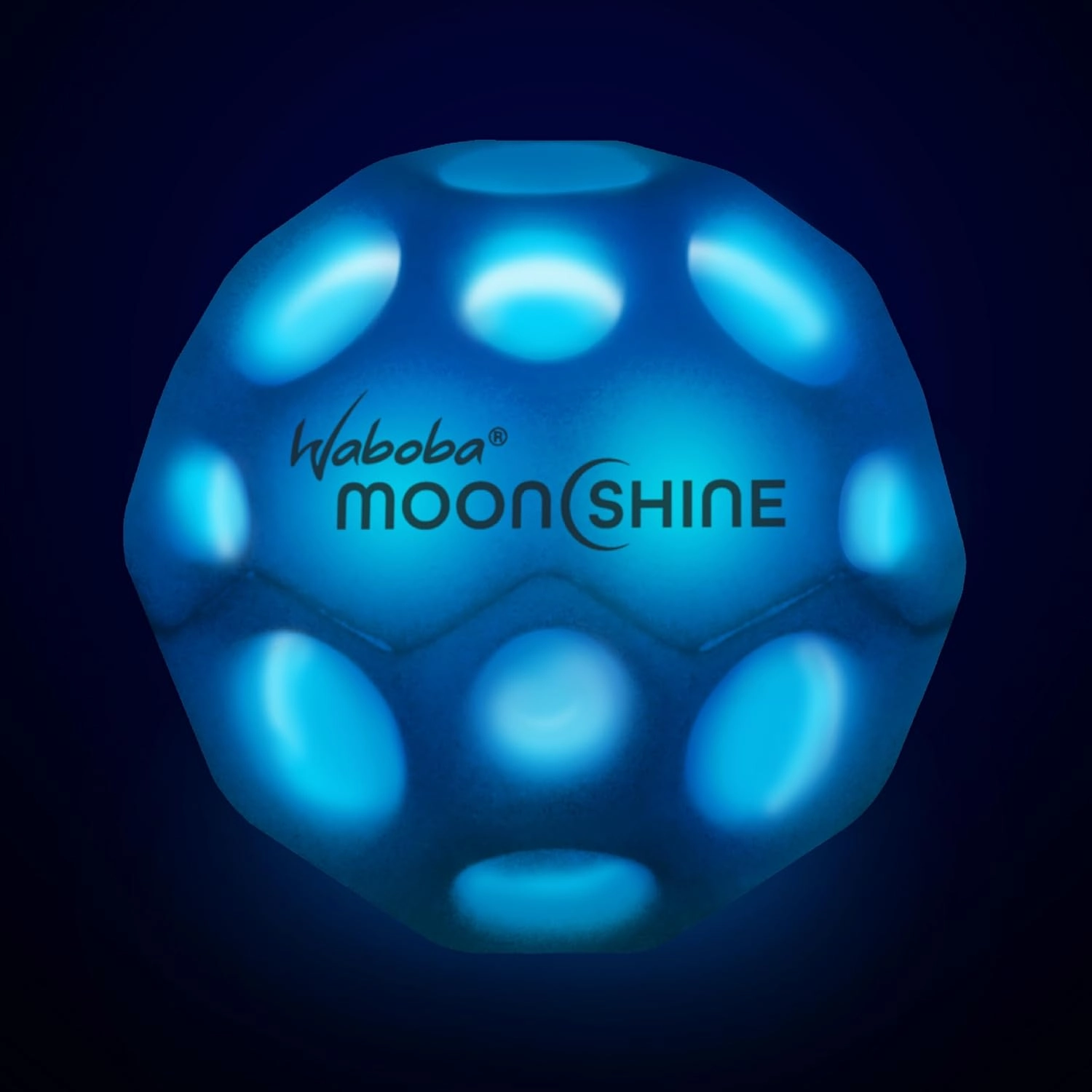 Waboba Moonshine Ball Light Up Moon Ball, Hyper Bouncy Balls That Light Up on Bounce, Fun Toys for Kids, Teenagers, Adults, Boys and Girls