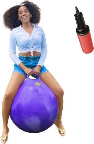WALIKI Hopper Ball for Kids | Hippity Hop Ball | Jumping Hopping Ball | Therapy Ball | Purple (Ages: 16-101 (29"/75CM))