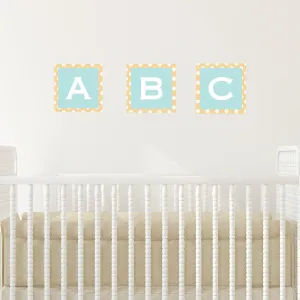 Wall Sticker Jungle Train ABC Bricks