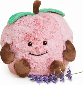 warmies Microwavable & Weighted Stuffed Animals, Red Apple - Heated Stuffed Animal Plushie for Warmth & Comfort - Cute Soft Plush Toys for Adults & Children (Boys, Girls, Babies & Toddlers)