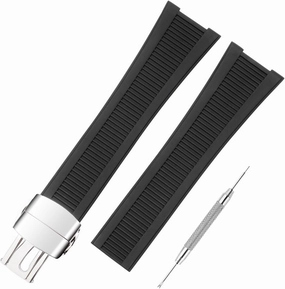 Watch Band Compatible with Patek Philippe Nautilus 5711 5712 5712G 5726 5980, Soft Silicone Rubber Replacement Wrist Strap for Patek Philippe Nautilus Watch Straps