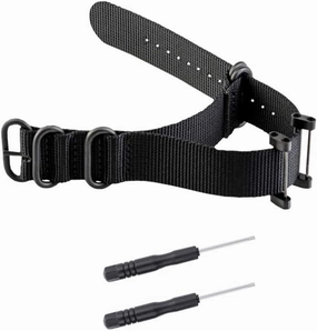 Watch Bands Compatible with Suunto Core, Military Woven Nylon Replacement Wrist Straps with Black Metal Buckle for Suunto Core Smart Watch Band