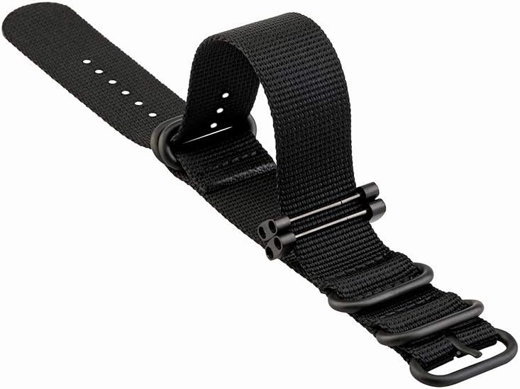 Watch Bands Compatible with Suunto Core, Military Woven Nylon Replacement Wrist Straps with Black Metal Buckle for Suunto Core Smart Watch Band
