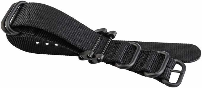 Watch Bands Compatible with Suunto Core, Military Woven Nylon Replacement Wrist Straps with Black Metal Buckle for Suunto Core Smart Watch Band