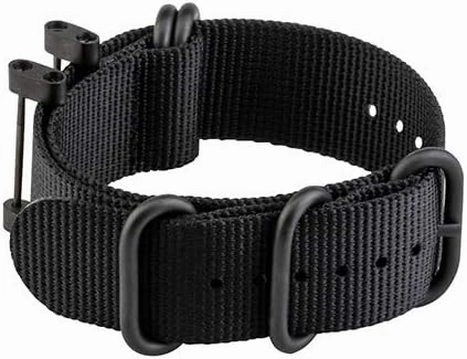 Watch Bands Compatible with Suunto Core, Military Woven Nylon Replacement Wrist Straps with Black Metal Buckle for Suunto Core Smart Watch Band