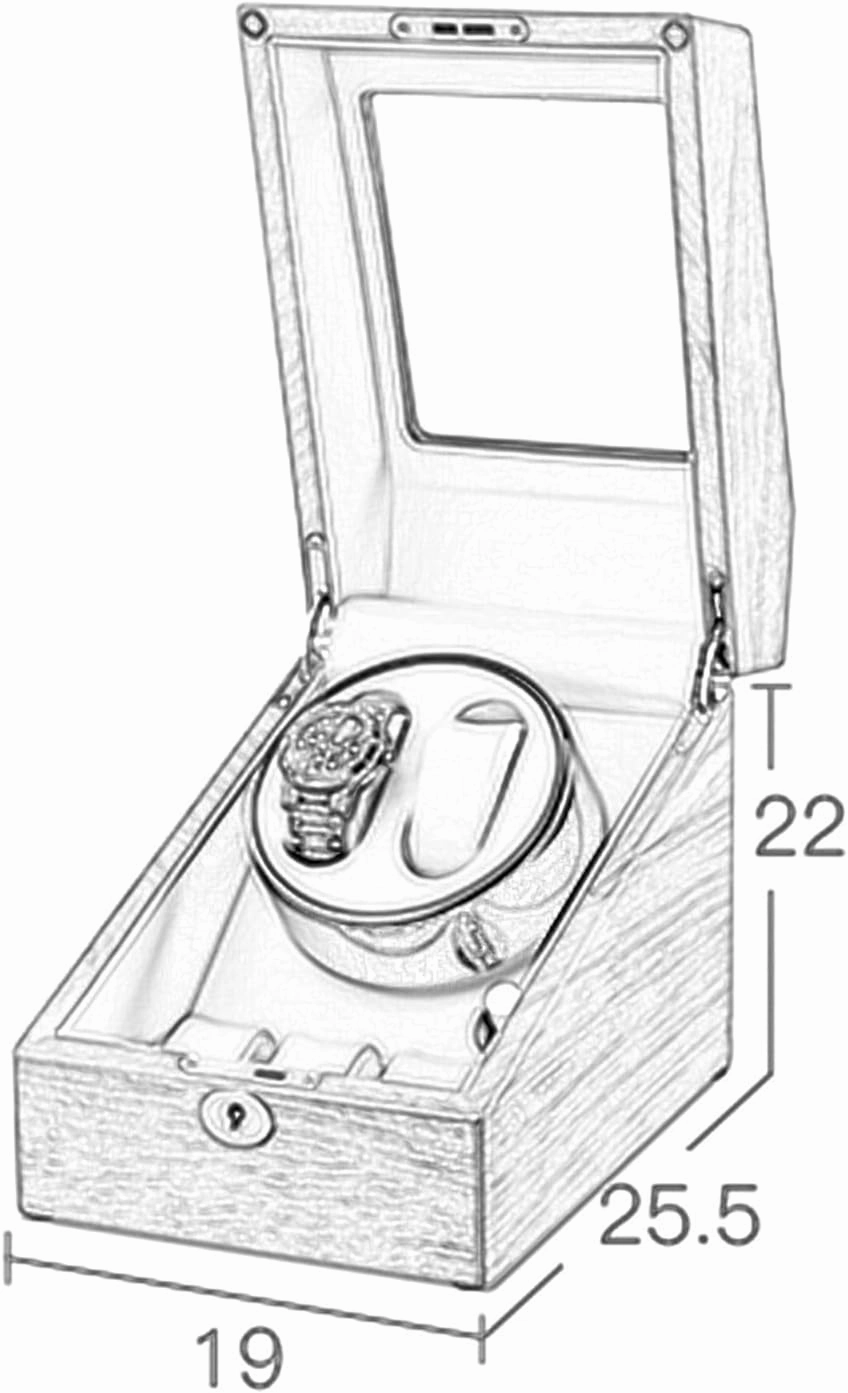 Watch Display Box Solid Wood Automatic Watch Winder Storage Box For 2 0/2 3 Watches,Watch Winder Display Box With Quiet Motors And Flexible Watch PillowRosewood white-2 3