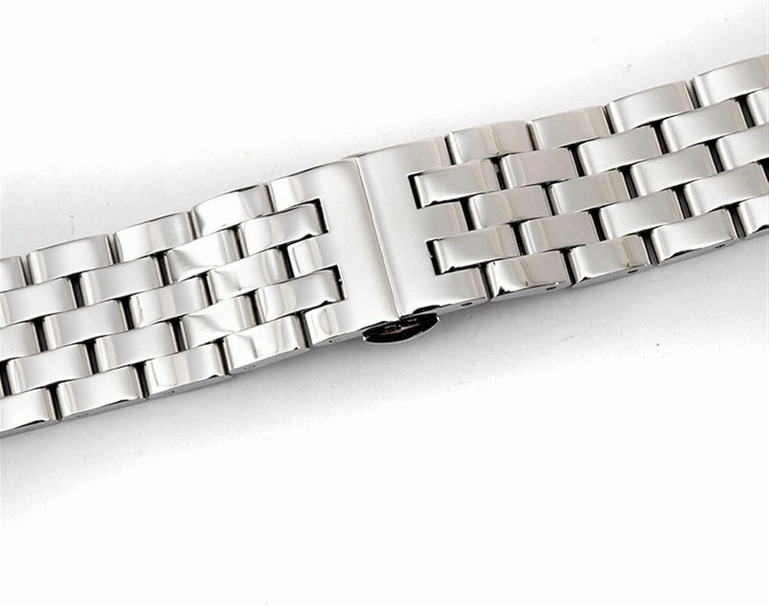 Watch Strap 20mm, 22mm, 24mm, 26mm Black/silver Stainless Steel Quick Release Solid Link Metal Strap Men's And Women's Business Watches
