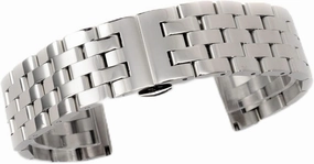 Watch Strap 20mm, 22mm, 24mm, 26mm Black/silver Stainless Steel Quick Release Solid Link Metal Strap Men's And Women's Business Watches