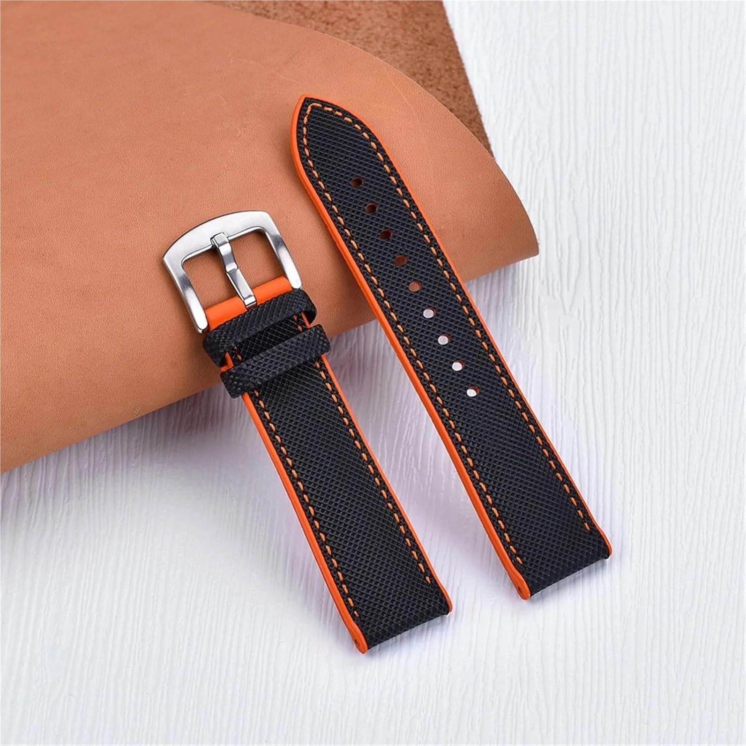 Watch Strap 20mm 22mm Rubber Leather Watchbands Quick Release For Each Brand Diving Watches Men Women
