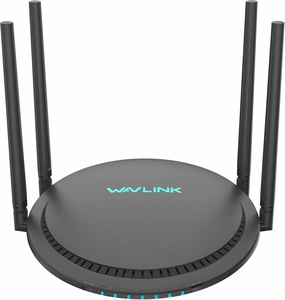 WAVLINK AC1200 Dual Band WiFi Router High-Speed Wireless Internet with 5 Gigabit Ports, USB 3.0, Touchlink Technology, 4x5dBi Antennas, WPA3 Security, Parental Control, AP/WISP Mode