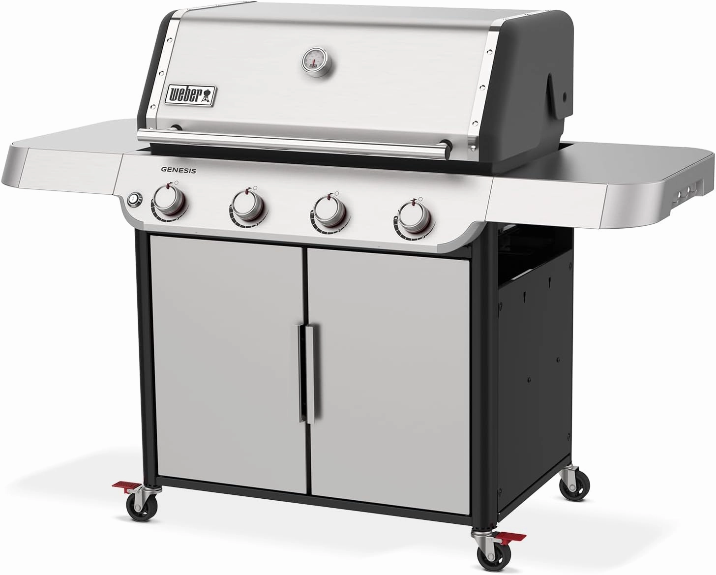 Weber Genesis S-415 Liquid Propane Gas Grill, Stainless Steel