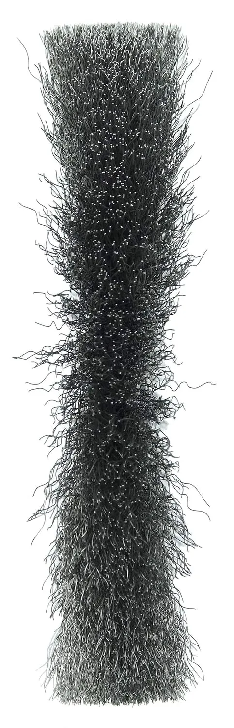 Weiler 01045 Trulock 5/8" - 1/2" Arbor 0.008" Wire Size 6" Diameter 3/4" Face Width Steel Bristles Narrow Face Crimped Wire Wheel Brush, Made in the USA