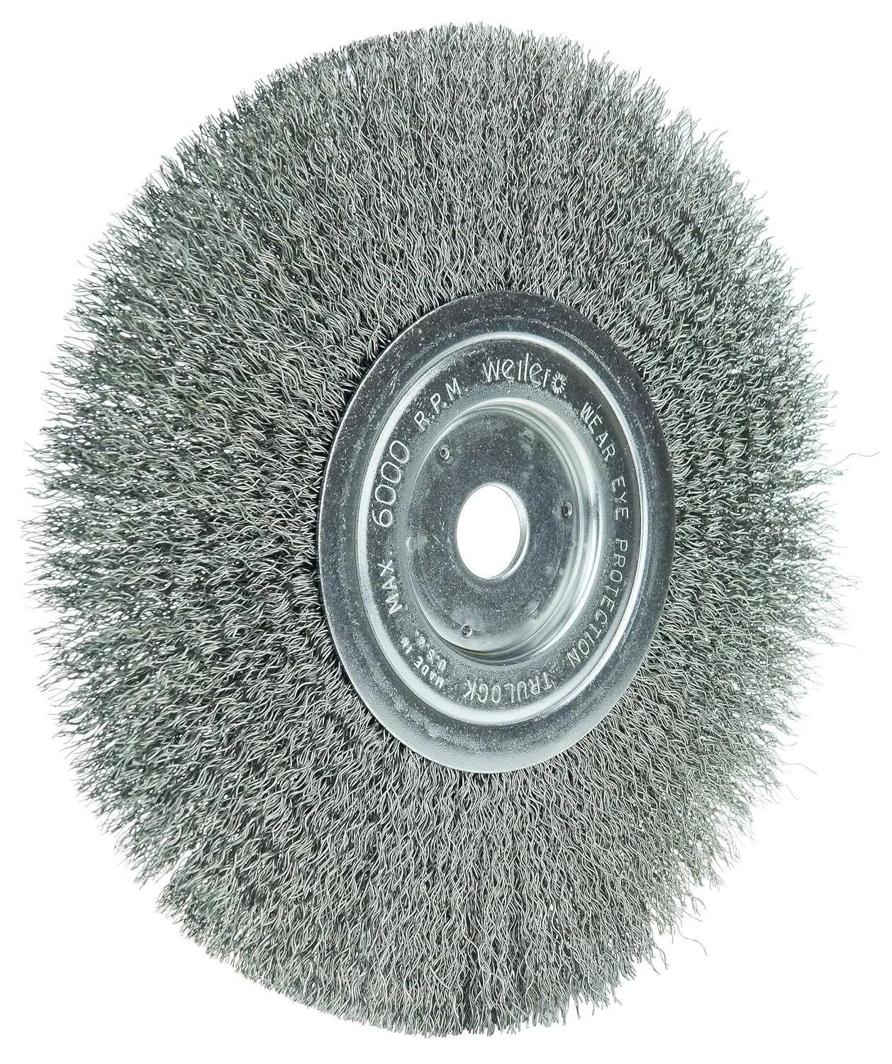 Weiler 01158 8" Narrow Face Crimped Wire Wheel, .0104" Steel Fill, 3/4" Arbor Hole, Made in The USA (Pack of 2)