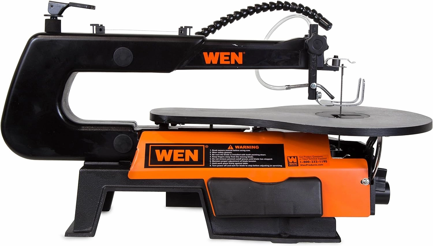 WEN Variable Speed Scroll Saw, 16-Inch with Work Light (3921)
