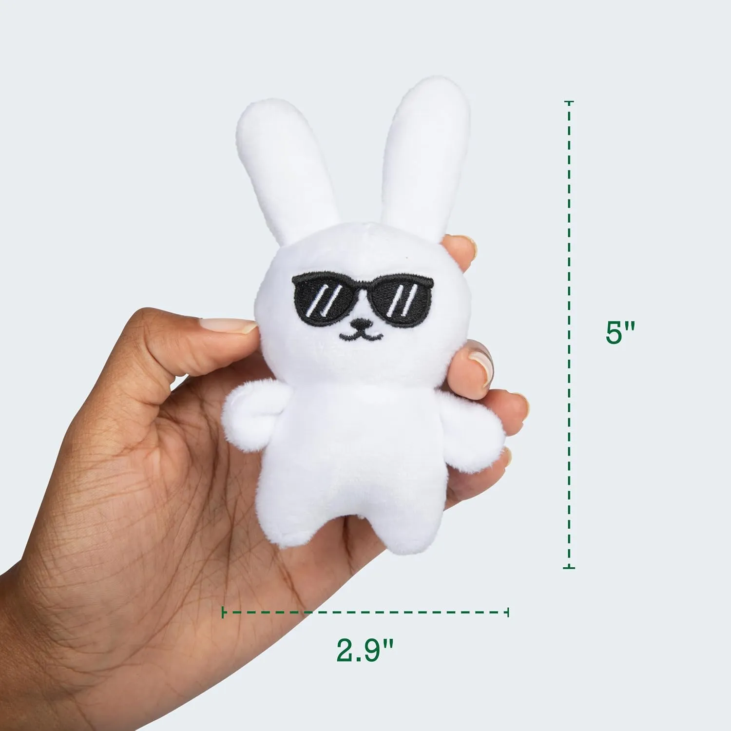 WHAT DO YOU MEME? Emotional Support Bunnies by Relatable, Cuddly Stuffed Animals and Toys, Squishy Toys and Plushies, Great Ideas for Loved Ones of All Ages, Includes 5 Plushies with Carrying Basket