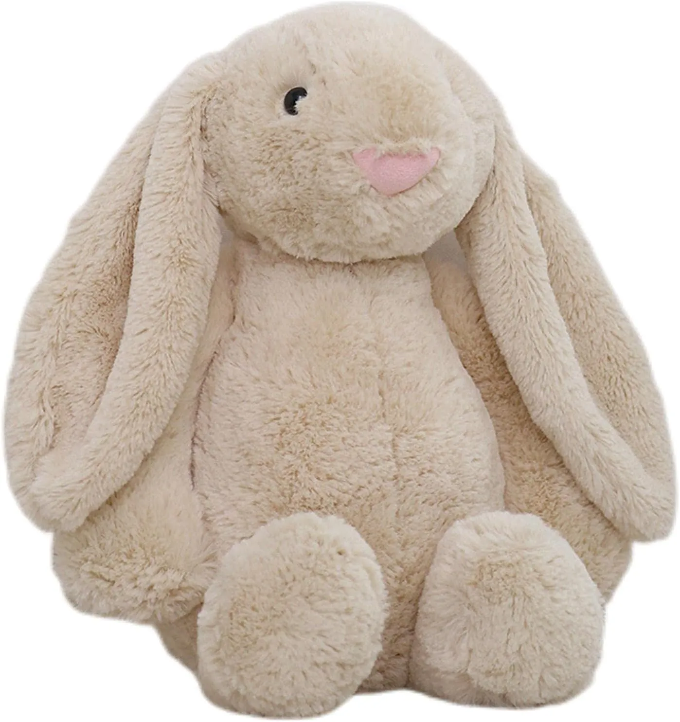 White Bunny Stuffed Animalt - Adorable Plush Companion for Cuddles & Playtime. Soft & Huggable with Lifelike Features. Ideal Gift for Kids (Bonnie Rabbit-Milk White 15.8 inch)