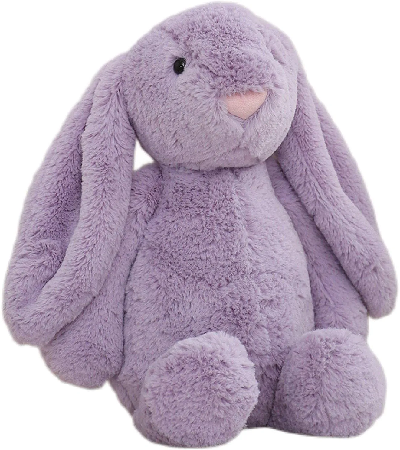 White Bunny Stuffed Animalt - Adorable Plush Companion for Cuddles & Playtime. Soft & Huggable with Lifelike Features. Ideal Gift for Kids (Bonnie Rabbit-Milk White 15.8 inch)