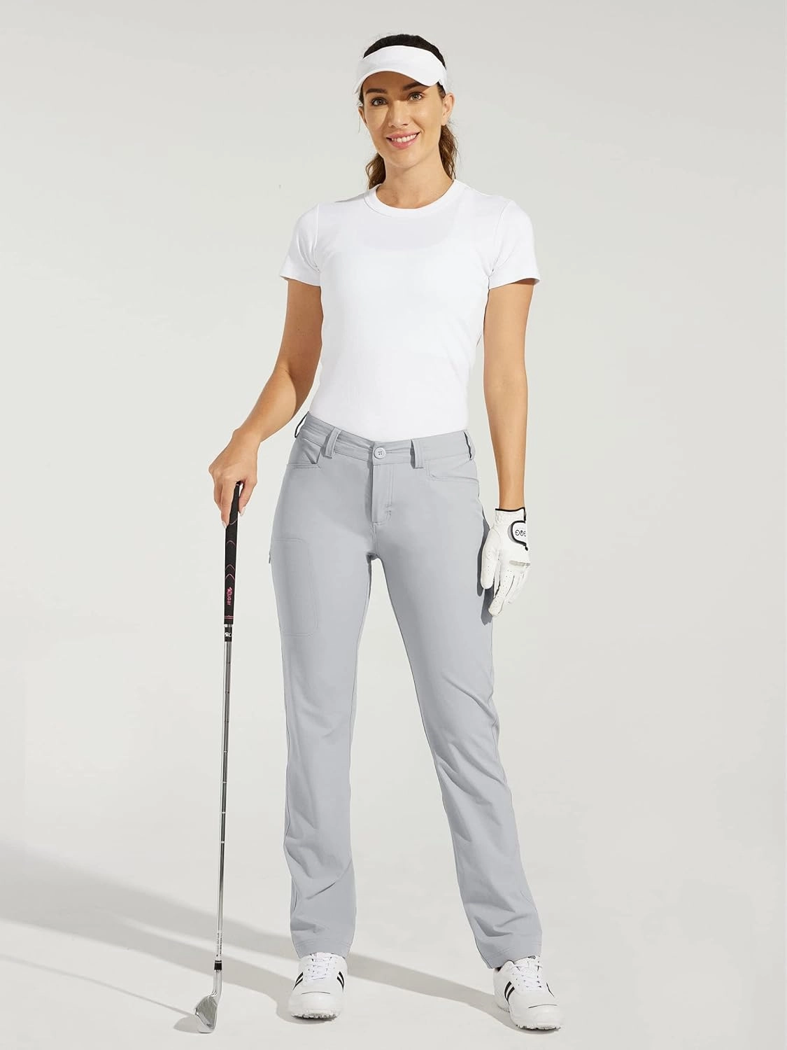 Willit Women's Golf Pants Hiking Pants Quick Dry Lightweight Outdoor Casual Pants with Pockets Water Resistant