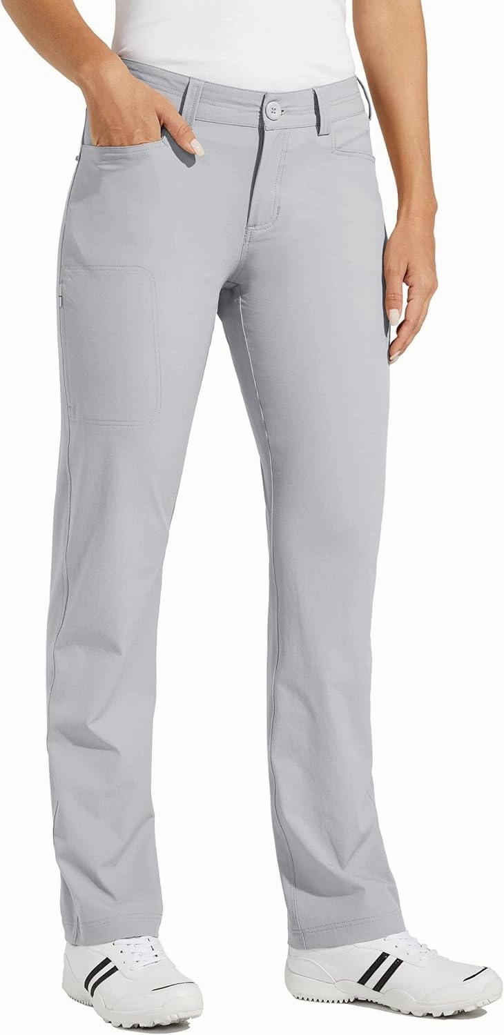 Willit Women's Golf Pants Hiking Pants Quick Dry Lightweight Outdoor Casual Pants with Pockets Water Resistant