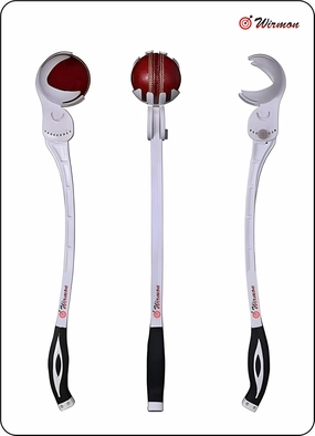 Wirmon Side Arm Ball Thrower Machine Adjustable for Cricket Leather and Tennis Ball Side arm with Advanced Design for Batting Practice (White) Pack of 1