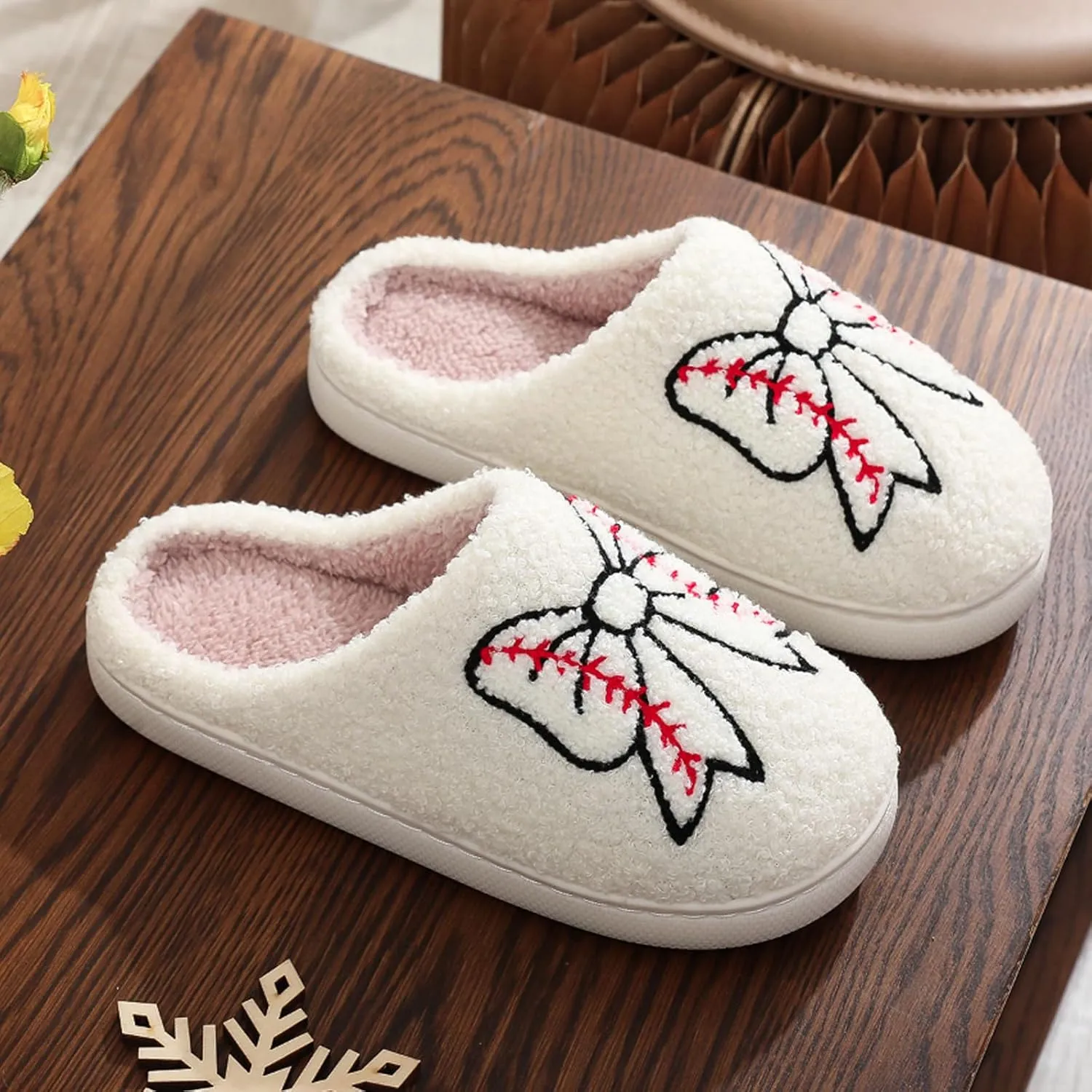 Women Retro Colorful Books Slippers Plush Warm House Slippers,Casual Home Shoes Soft Plush Slip-on Slippers Outdoor Indoor Bedroom Shoes