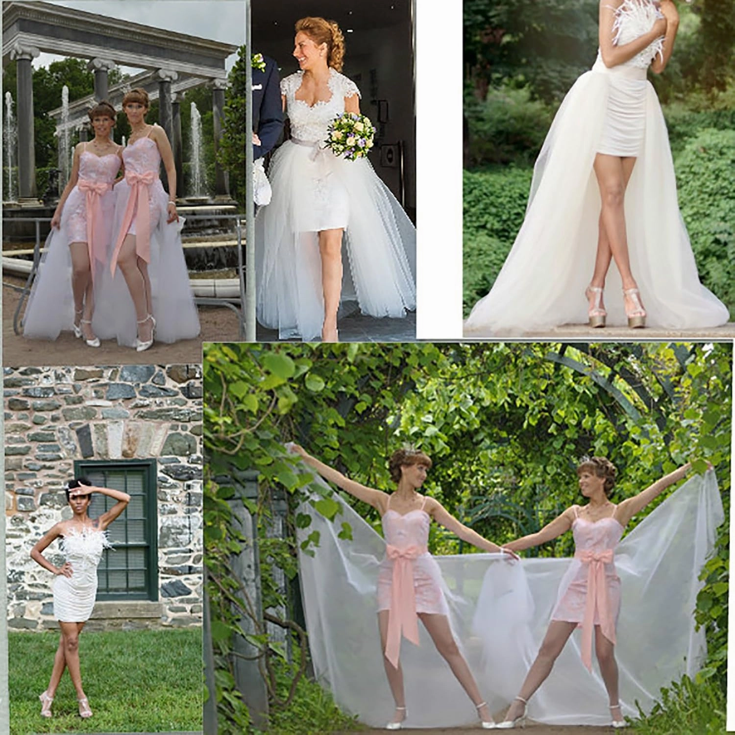 Women Long Tulle Tutu Skirts, 3 Layers Floor Length Elastic Waist Bustle Skirt for Wedding Prom Party Bride Gown Overskirt