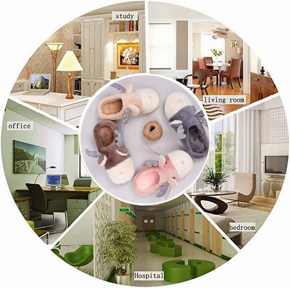 Women's Cute Animal Slippers - Warm Memory Foam Soft Fleece Plush House Slippers for Indoor & Outdoor