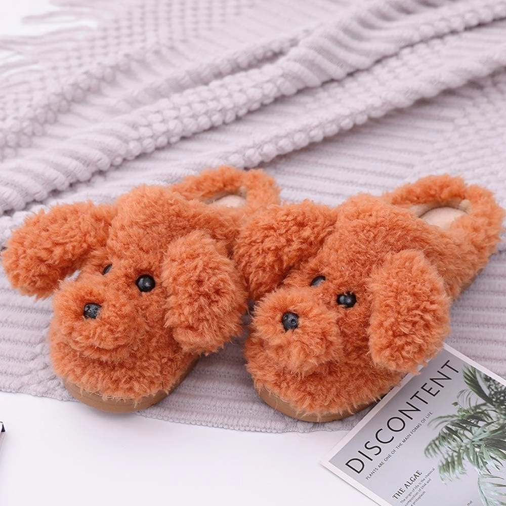 Women's Cute Animal Slippers - Warm Memory Foam Soft Fleece Plush House Slippers for Indoor & Outdoor