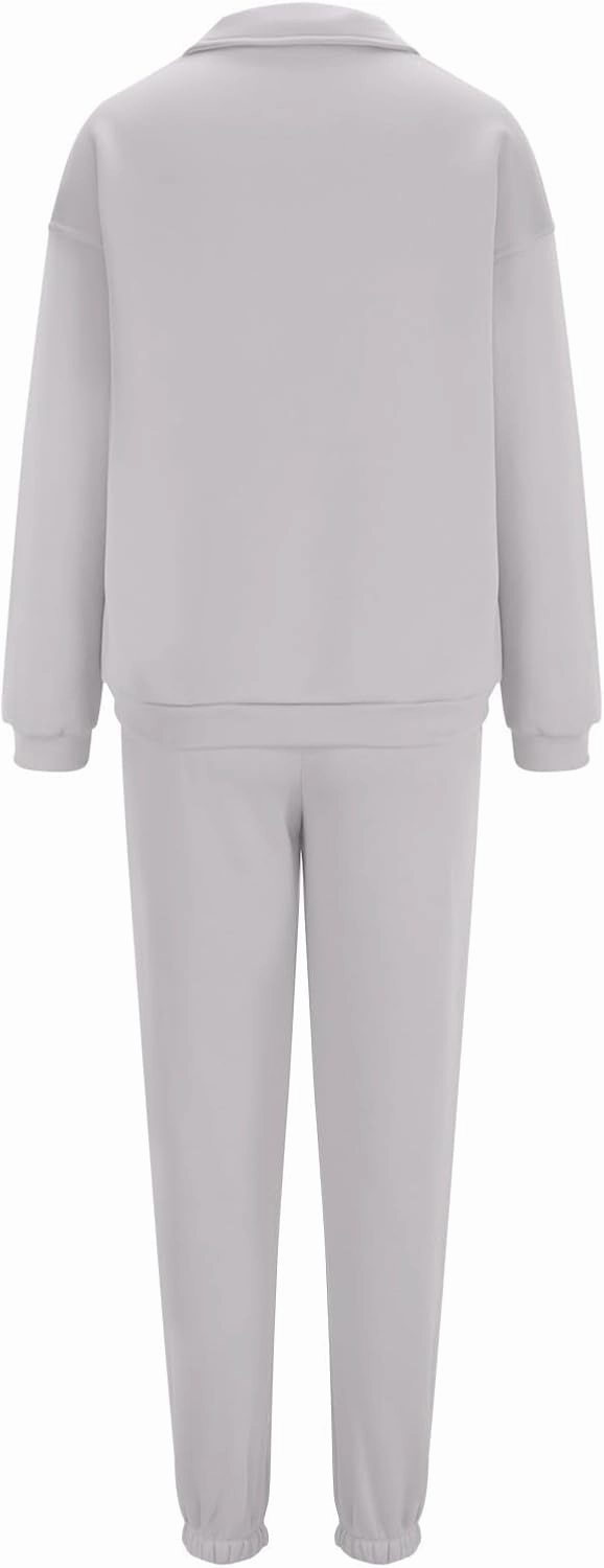 Womens Sweatsuits 2 Piece Set Petite Trendy 2024 Zip Up Plain Sweatsuits Casual Lightweight Track Suits With Pockets