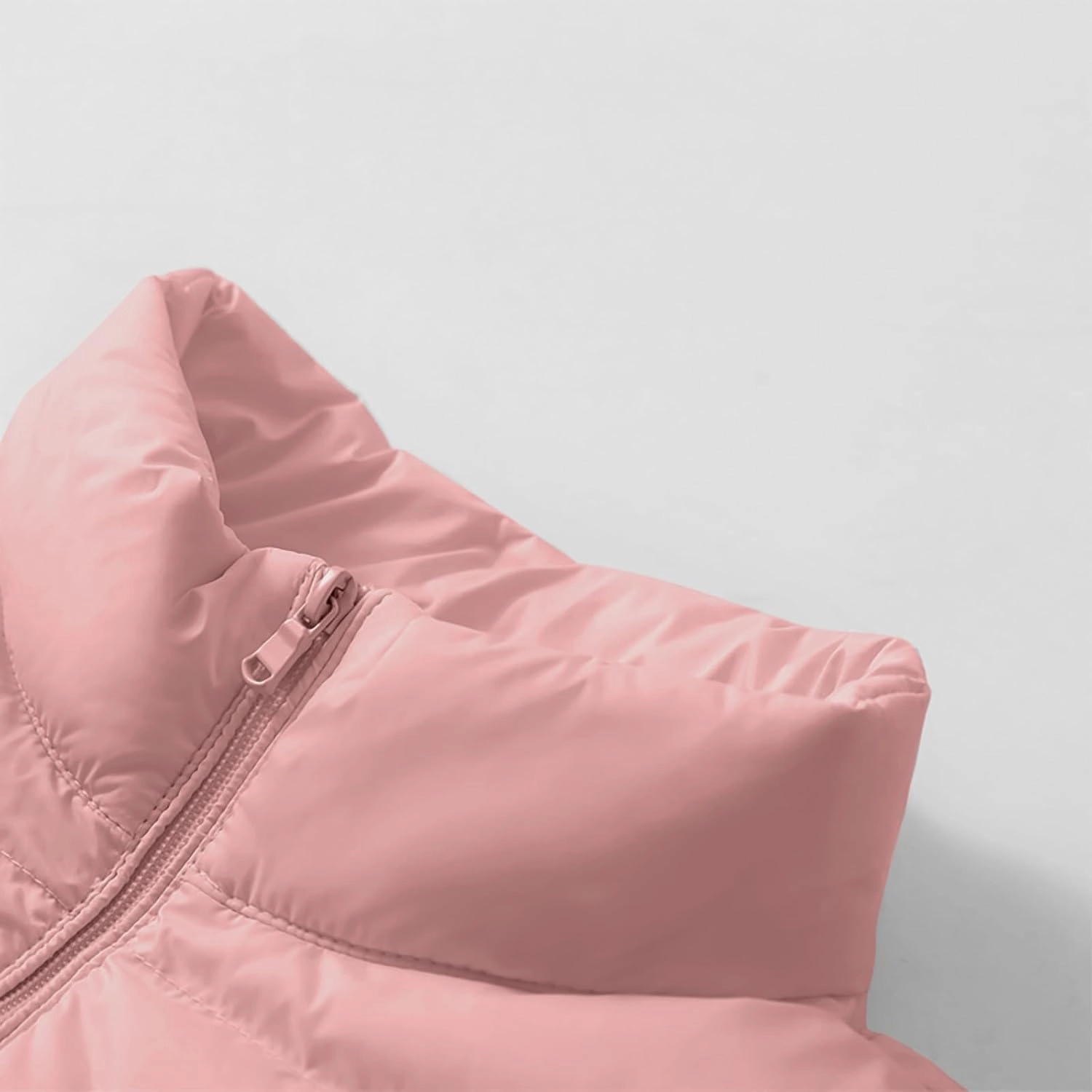 Womens Winter Coats Lightweight Puffer Jacket Warm Cozy Faux Fur Jacket Fashion Outerwear Zip Up Stand Collar Jacket