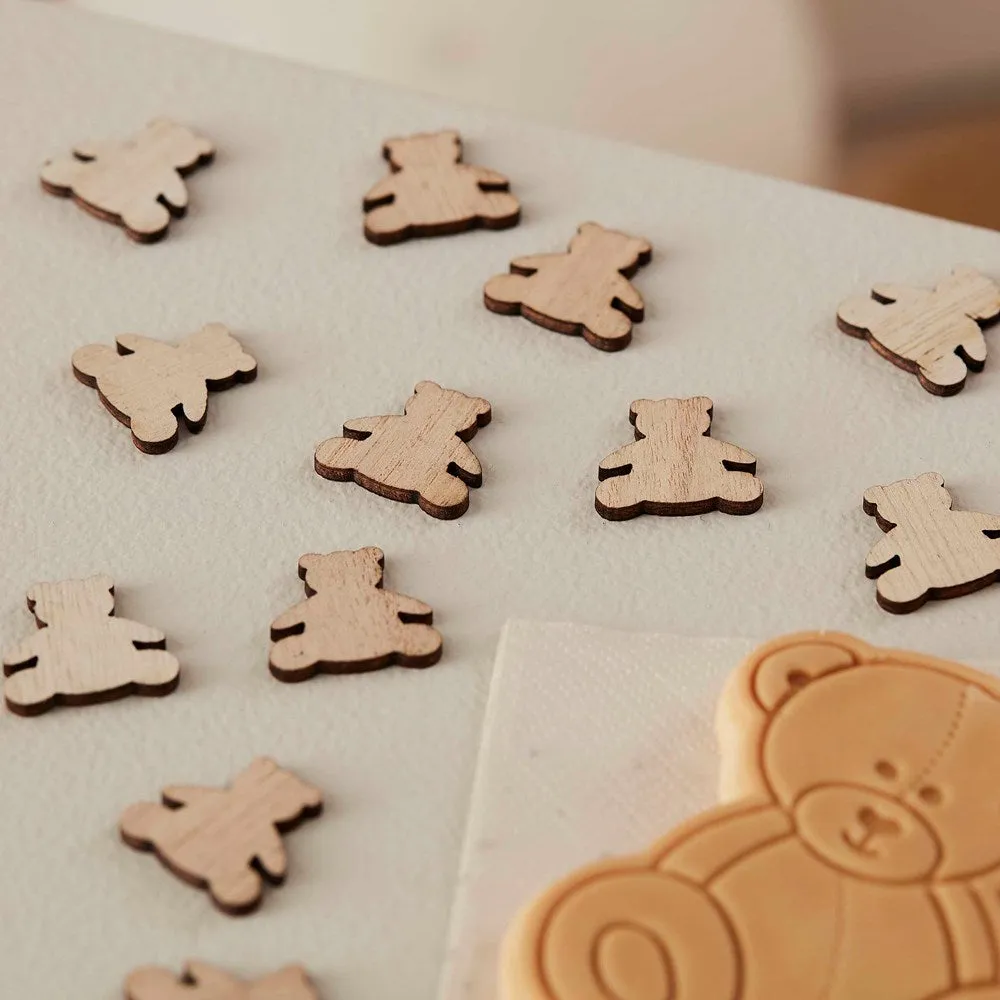 Wooden Teddy Bear Confetti