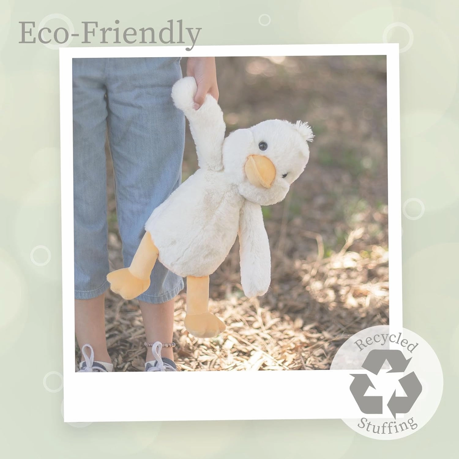 World's Softest Plush Off White .Duck, Lushee, Large, 16" Stuffed Animal for Baby, Toddler, Kids, Adults - Duck Plush Toy-Toy Made from Kid-Friendly, Quality Materials