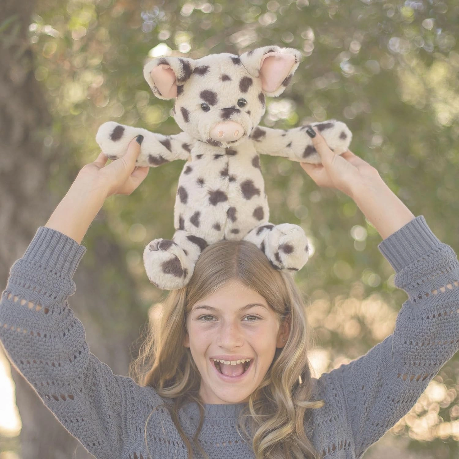 World's Softest Plush Spots Piggy, Lushee, Large, 16" Stuffed Animal for Baby, Toddler, Kids, Adults - Piggy Plush Toy-Adorable Toy Made from Kid-Friendly, Quality Materials