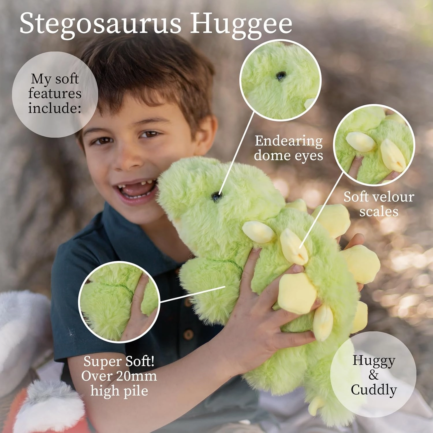 World’s Softest Small Baby Green Stegosaurus Stuffed Animal for Baby, Toddler, Kids- Dinosaur Toy- Soft, Huggable Stuffed Stegosaurus- Adorable Toy Made from Kid-Friendly, Quality Materials