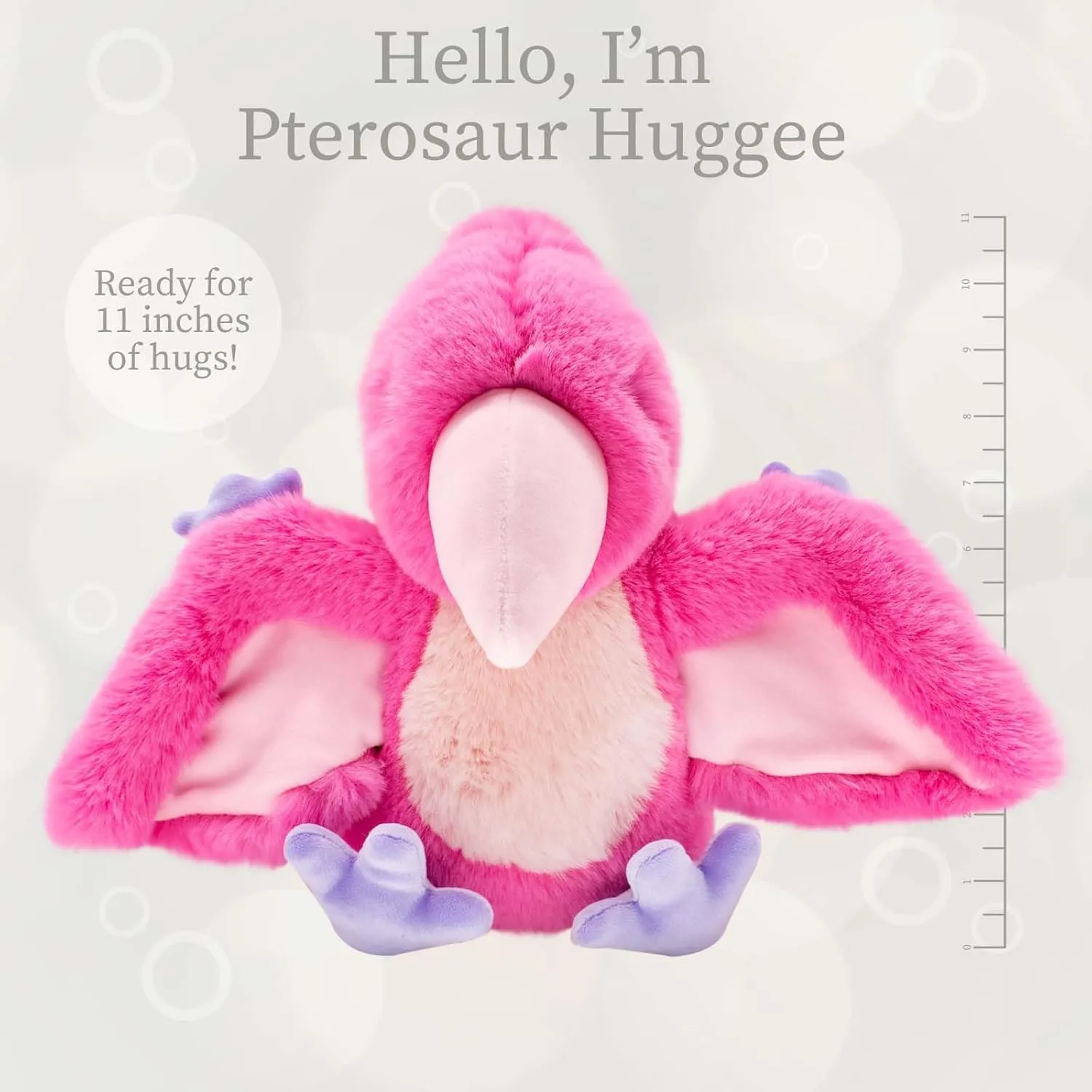 World's Softest Small Hot Pink Pterosaur Stuffed Animal for Baby, Toddler, Kids-Soft, Huggable Dinosaur- Made from Kid-Friendly, Quality Materials