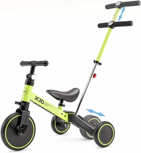 XJD 7 in 1 Toddler Bike with Push Handle,Tricycles for 1 to 3 Years Old, Toddler Tricycle with Push Handle for Boy Girl, Baby Balance Bike with Adjustable Seat Height and Removable Pedal