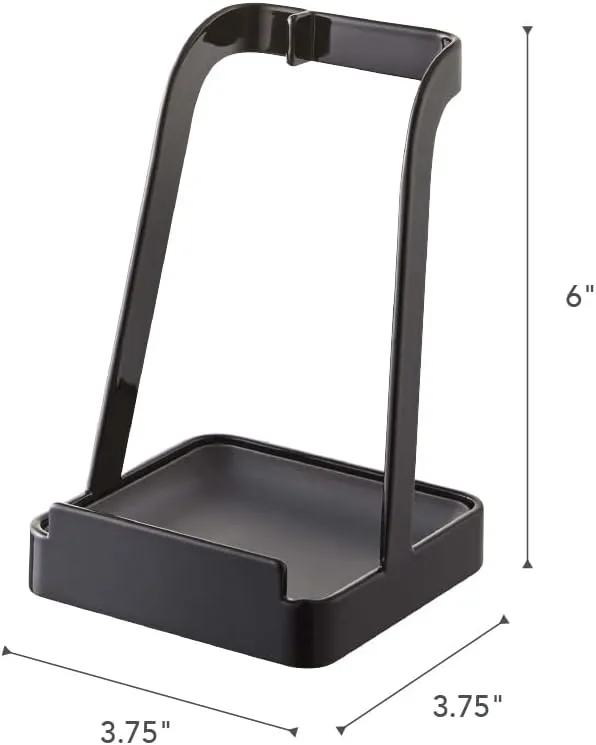 YAMAZAKI Home 2249 Tower Ladle Holder-Lid Stand for Utensils in Kitchen, Black 2248-P