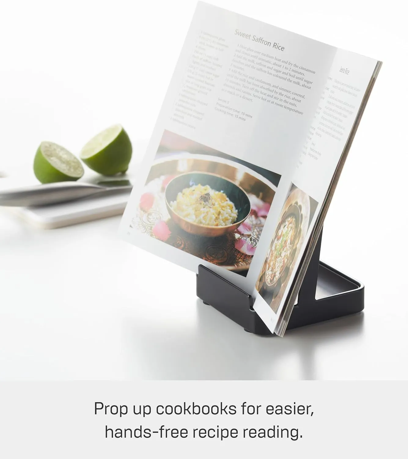 YAMAZAKI Home 2249 Tower Ladle Holder-Lid Stand for Utensils in Kitchen, Black 2248-P
