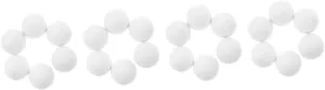 Yardwe Miniature Table Footballs Replacement Parts for Foosball Tables for Indoor Outdoor Games Lightweight