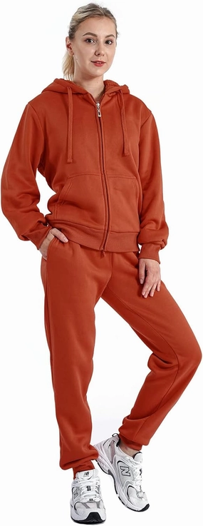 Yasumond Women's Sweatsuit Outfits Sherpa Lined Hooded Tracksuits 2 Piece Set Hoodie & Sweatpants
