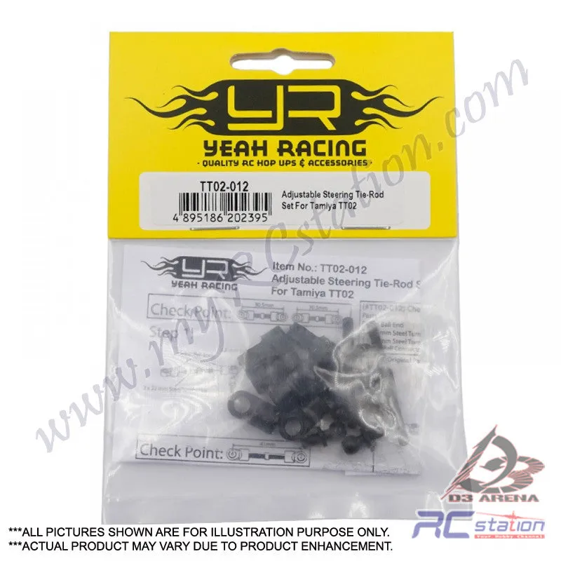 Yeah Racing Adjustable Steering Tie-Rod Set For Tamiya TT02 [TT02-012]