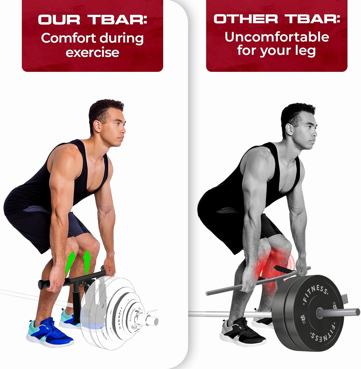 Yes4All 550LBS Multi-Grip Rowing Landmine Handle, T Bar LAT, Viking Press fits 1 & 2" Bar Sturdy Design, Easy to Install