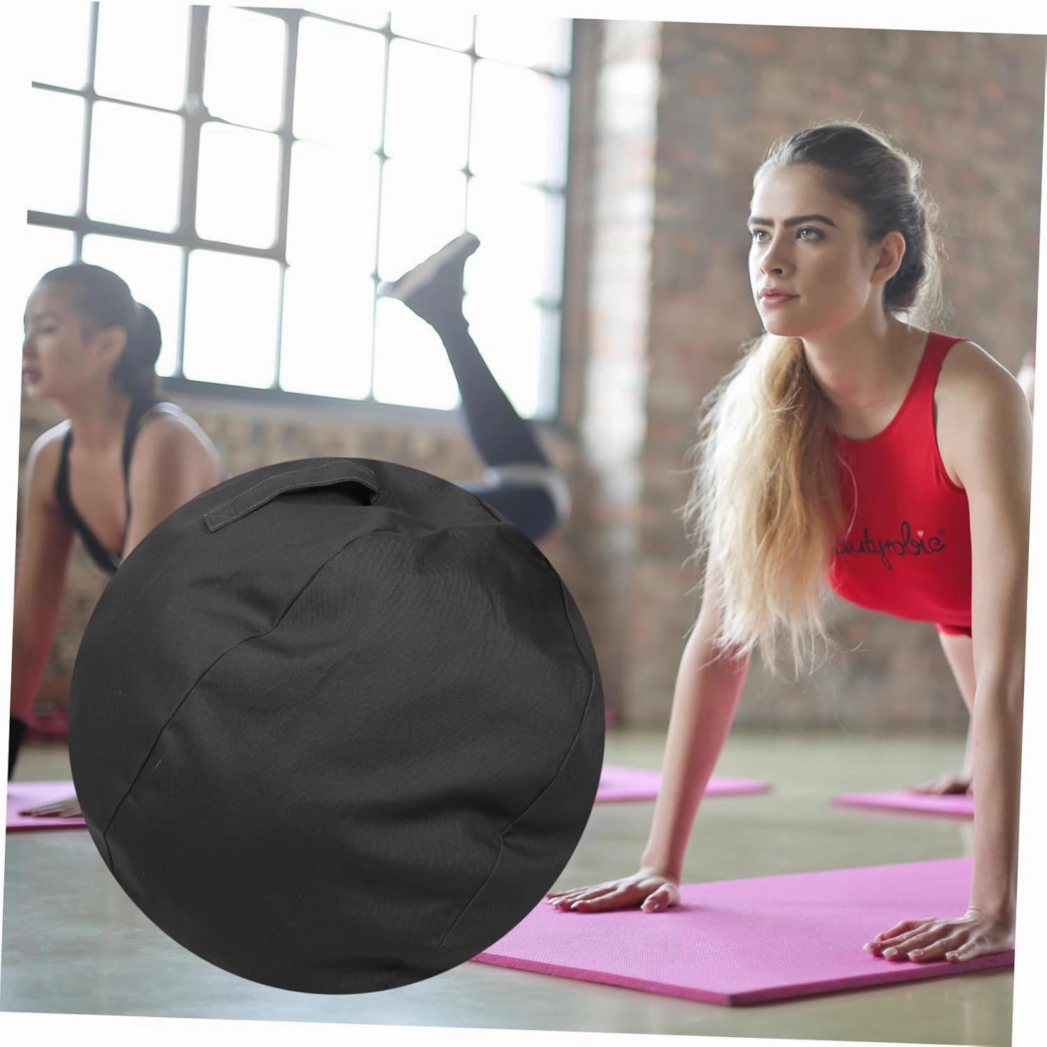 Yoga Ball Cover Adults Exercise Balls Women Stability Balance Workout Ball Cover Folding Ball Protector