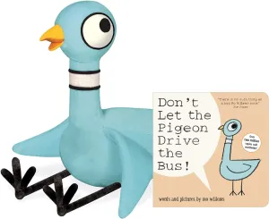 YOTTOY Mo Willems Soft Stuffed Animal Plush Toys and Book Collection Bundle Set (Pigeon)