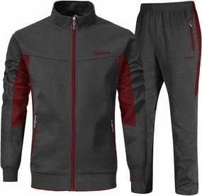 YSENTO Men's Tracksuits Outfits Set 2 Piece Jogging Suits Warm Up Sweatsuits Sweat Track Suits Sets