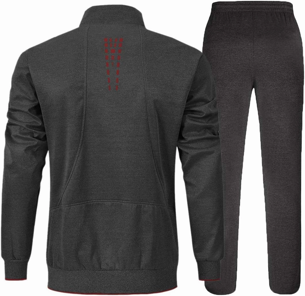 YSENTO Men's Tracksuits Outfits Set 2 Piece Jogging Suits Warm Up Sweatsuits Sweat Track Suits Sets