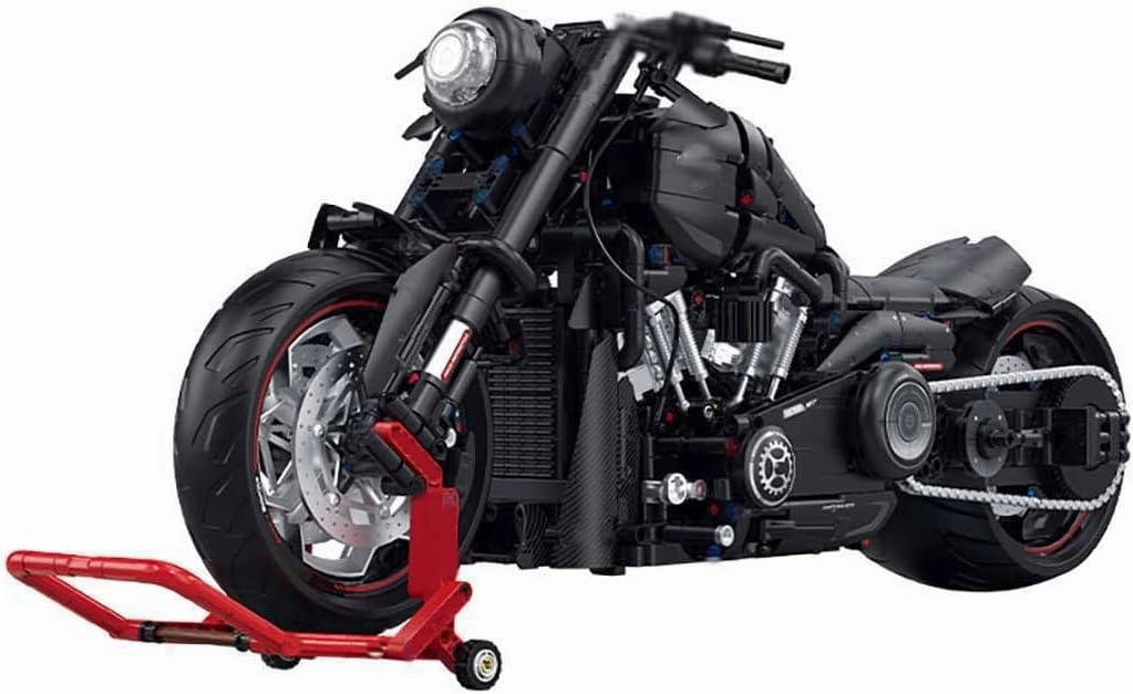 Yunigzmy Motorcycle Toy Building Kit, 2260 PCS Block Set for Harley Breakout, Motorbike Model STEM Bricks Sets Toy Gift for Kids and Adults, Compatible With Major Brands